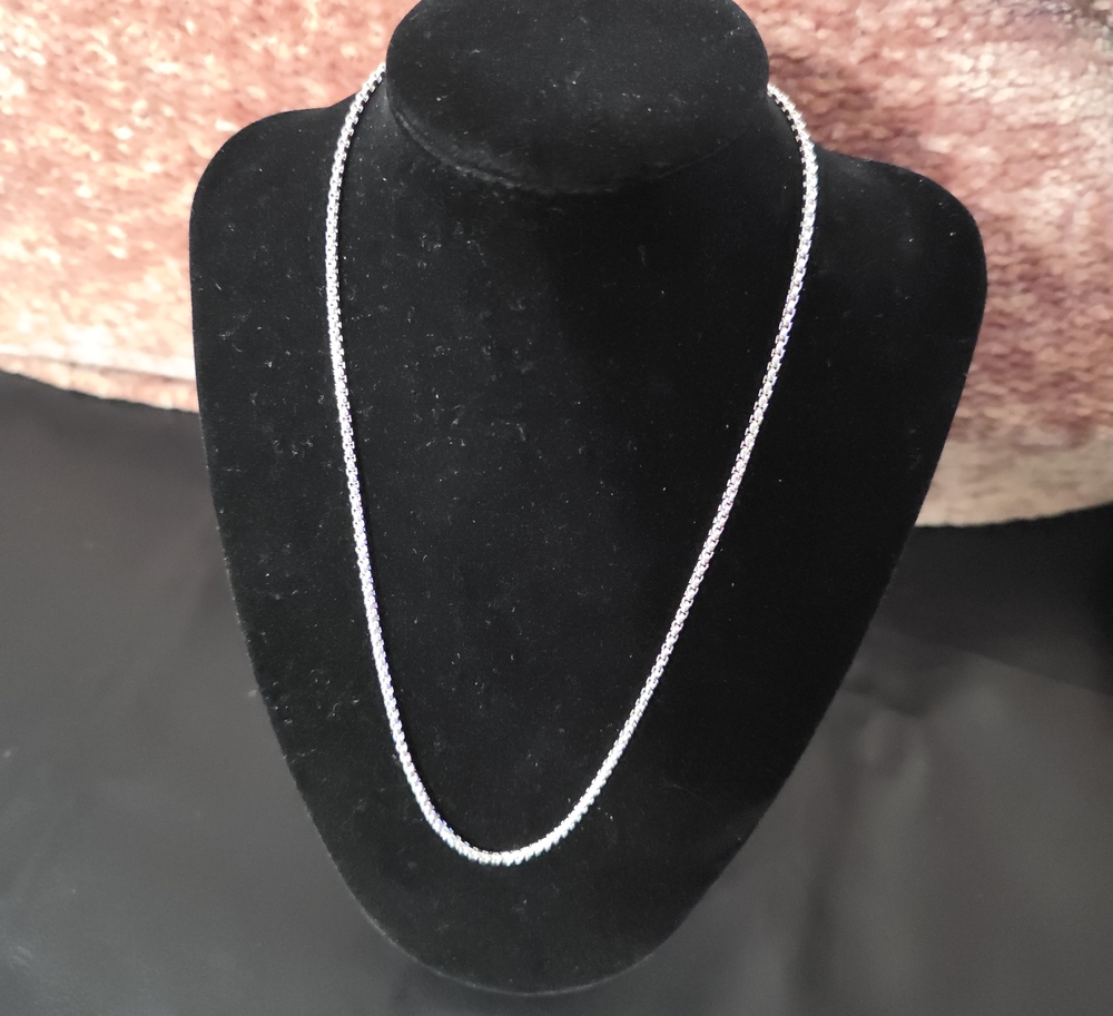Silver Rolo Necklace for Women